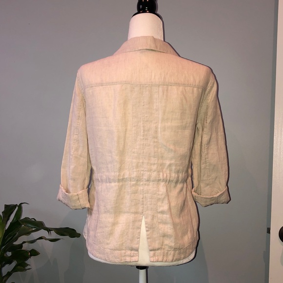 Lands End Linen Shirt/Jacket - Picture 2 of 6